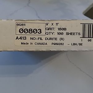 Norton NO-FIL Durite, GRIT: 180B